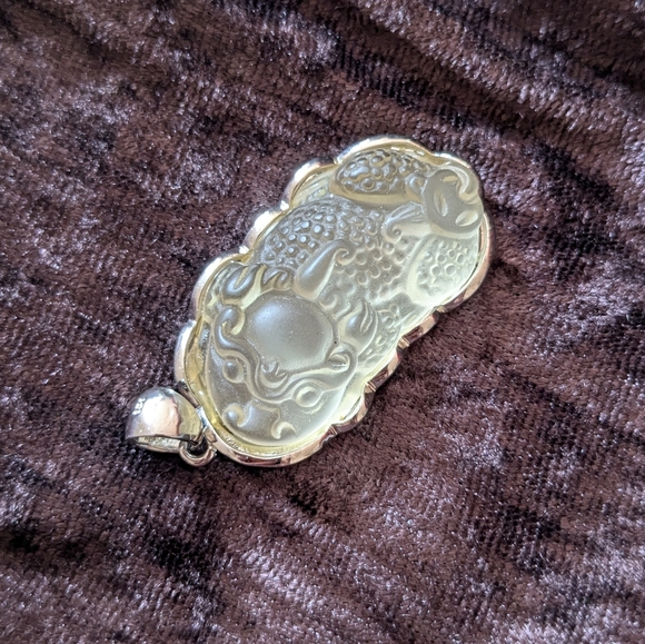 Silver Dragon Pendant Necklace - Picture 8 of 10